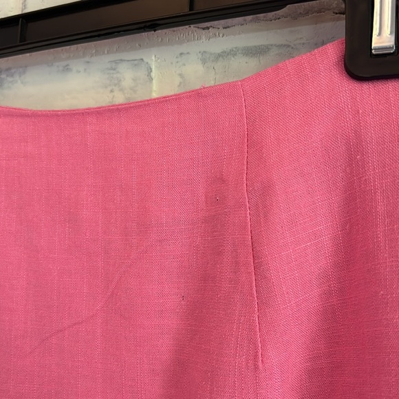 Miami Women’s Linen Blend Midi Skirt Side Button Lined Beach Coastal Size Small - Picture 10 of 10